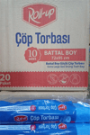 Roll Up Çöp Torbası Battal Boy 72*95 Cm  (10 Adet)