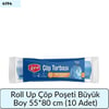 Roll Up Çöp Torbası Büyük Boy 65*80 Cm   (10 Adet)