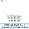 RP10101 Büyük Boy 6 Yapraklı Çiçek Enjektör 4 Lü