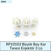 RP10107 Büyük Boy Kar Tanesi Enjektör 3 Lü