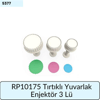 RP10175 Tırtıklı Yuvarlak Enjektör 3 Lü