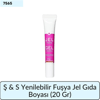 Ş & S Yenilebilir Fuşya Jel Gıda Boyası   (20 Gr)