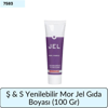 Ş & S Yenilebilir Mor Jel Gıda Boyası   (100 Gr)