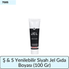 Ş & S Yenilebilir Siyah Jel Gıda Boyası   (100 Gr)