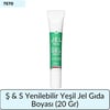 Ş & S Yenilebilir Yeşil Jel Gıda Boyası   (20 Gr)