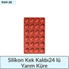 Silikon Kek Kalıbı 24 Lü Yarım Küre