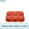 Silikon Kek Kalıbı 6 lı Küre