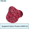 Spaghetti Şeker Pembe   (1000 Gr)