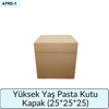 Yüksek Yaş Pasta Kutu Kapak   (25*25*25)