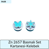 Zn 2657 Basmalı Set Kartanesi Kelebek