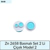Zn 2658 Basmalı Set 2 Lİ Çiçek Model 2