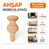 M34 - Modern Mobilya Ayağı | Kayın Ahşap