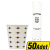 Bencup Karton Bardak Yıldız Desenli 7 oz 4.2gr 50'li 