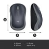 Logitech M185 Gri Kablosuz Mouse Optik 1000 Dpı Buton