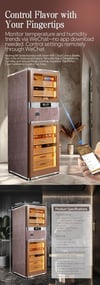 Raching Özel Üretim Elektronik Humidor Puro Dolabı RR780