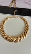 Premium Vintage Gold Kalın Tasarım Kolye
