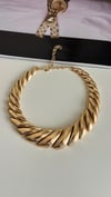 Premium Vintage Gold Kalın Tasarım Kolye