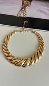 Premium Vintage Gold Kalın Tasarım Kolye