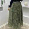 ASİMETRİK KESİM ETNİK DESEN ETEK 