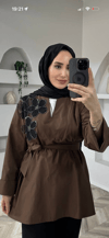 FLORA TUNİK KAHVERENGİ