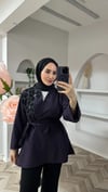 FLORA TUNİK MOR