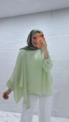 LİNA PELERİN BLUZ YEŞİL