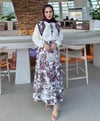 TOİLE DESEN ETEK MÜRDÜM
