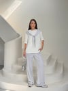 Atkı Detaylı T-shirt ve Pantolon Takım gri