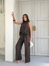 Halter Takım Puantiyeli  beyaz