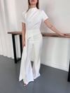 Pippa Alt Üst Kuğu Asimetrik Detay Takım Beyaz