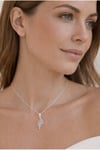 Çelik Yaprak Silver Kolye