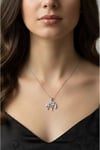 Yaşam Ağacı Çelik Kolye Silver