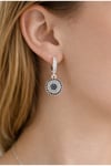 Zirkon Taşlı Küpe Silver