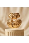 ZR Model Pirinç İstiridye Küpe Gold