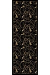 Chain Black | %100 Krep İpek Şal · 70 × 190 cm