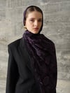 Midnight Paisley %100 Krep İpek Şal 70x190 cm
