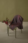 Nar Zincir - Bordo | %100 Twill İpek Eşarp · 90 × 90 cm