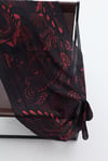 Rouge Paisley %100 Krep İpek Şal 70x190 cm