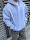 Basic Gri Kapşonlu Hoodie