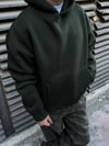 Basic Haki Kapşonlu Hoodie