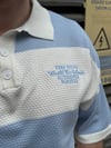 Çizgili Mavi Yakalı Triko T-Shirt