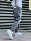 Gri Taşlamalı Boy Friend Jeans