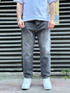Gri Taşlamalı Boy Friend Jeans