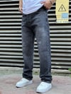 İp Detay Gri Baggy Jeans