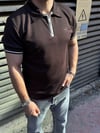 Kahve Regular Yarım Fermuarlı T-Shirt