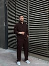 Kahverengi Etnik  Keten Takım