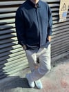 Lacivert Regular Fit Keten Gömlek 