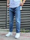 Lacivert Taşlamalı Boy Friend Jeans