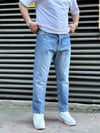Mavi Taşlamalı Boy Friend Jeans