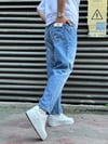 Mavi Taşlamalı Boy Friend Jeans
